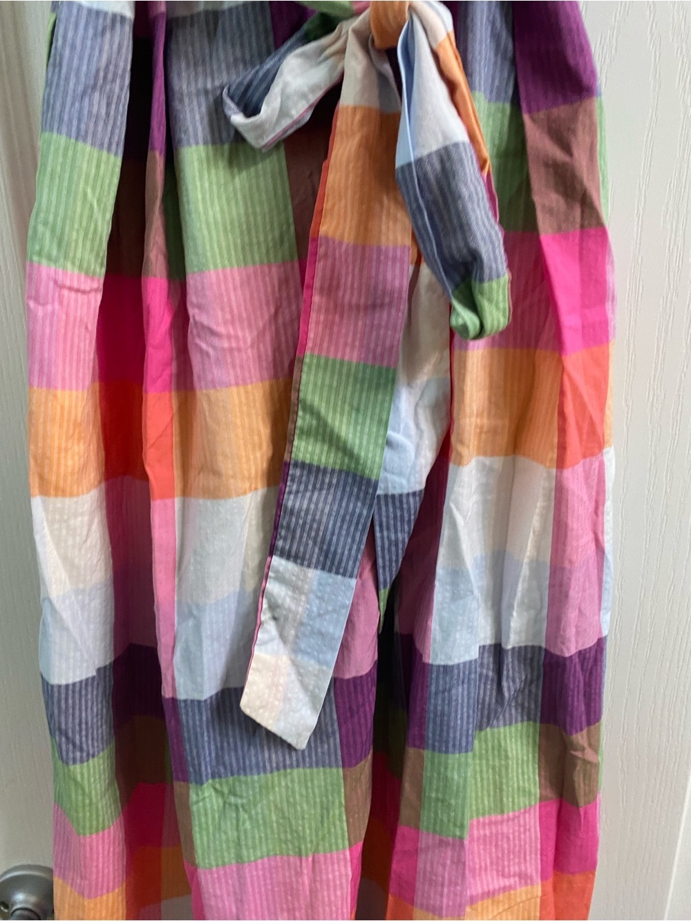 Kate Spade New York x Target Tie-Waist Plaid Midi Picnic Cottagecore Dress XS - Picture 7 of 16